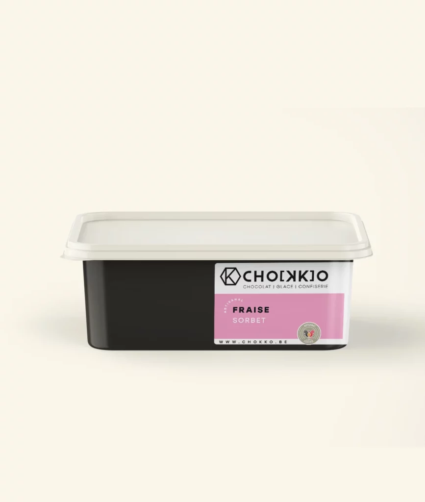 Sorbet Fraise artisanal - CHOKKO - Éghezée ( aische en refail )